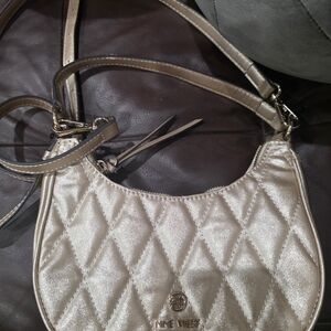 Nine West Quilted Champagne Shoulder Bag